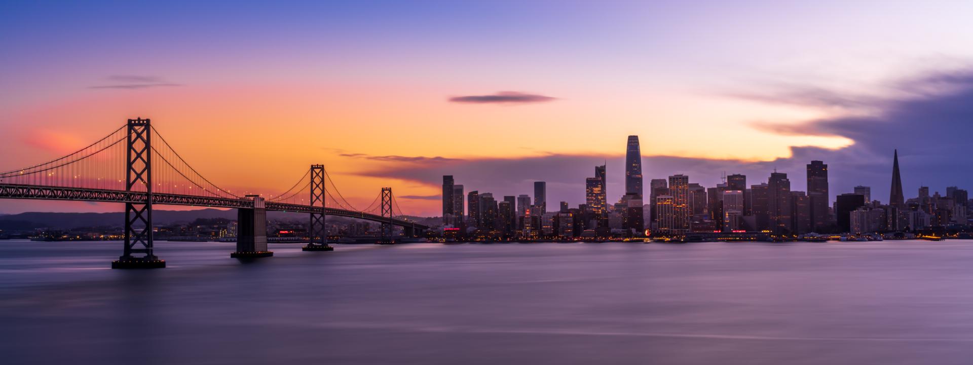 Global Photography Awards Winner - Bay Bridge Twilight Sparkle in San Francisco