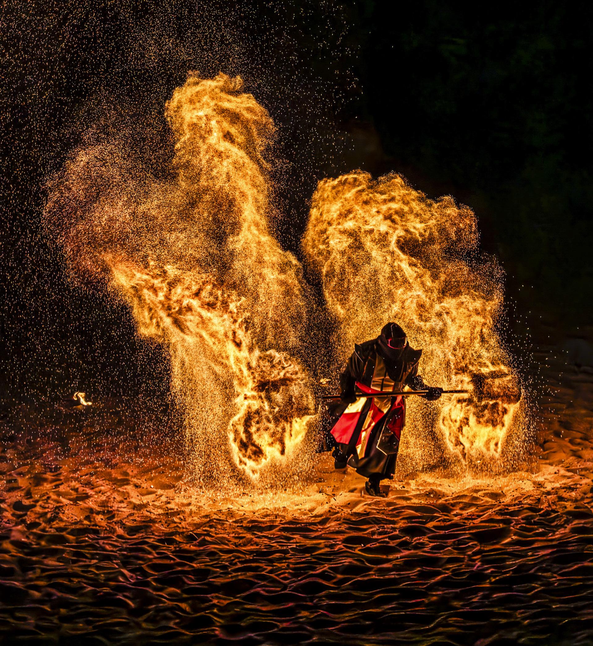 Global Photography Awards Winner - Flames flying into the sky