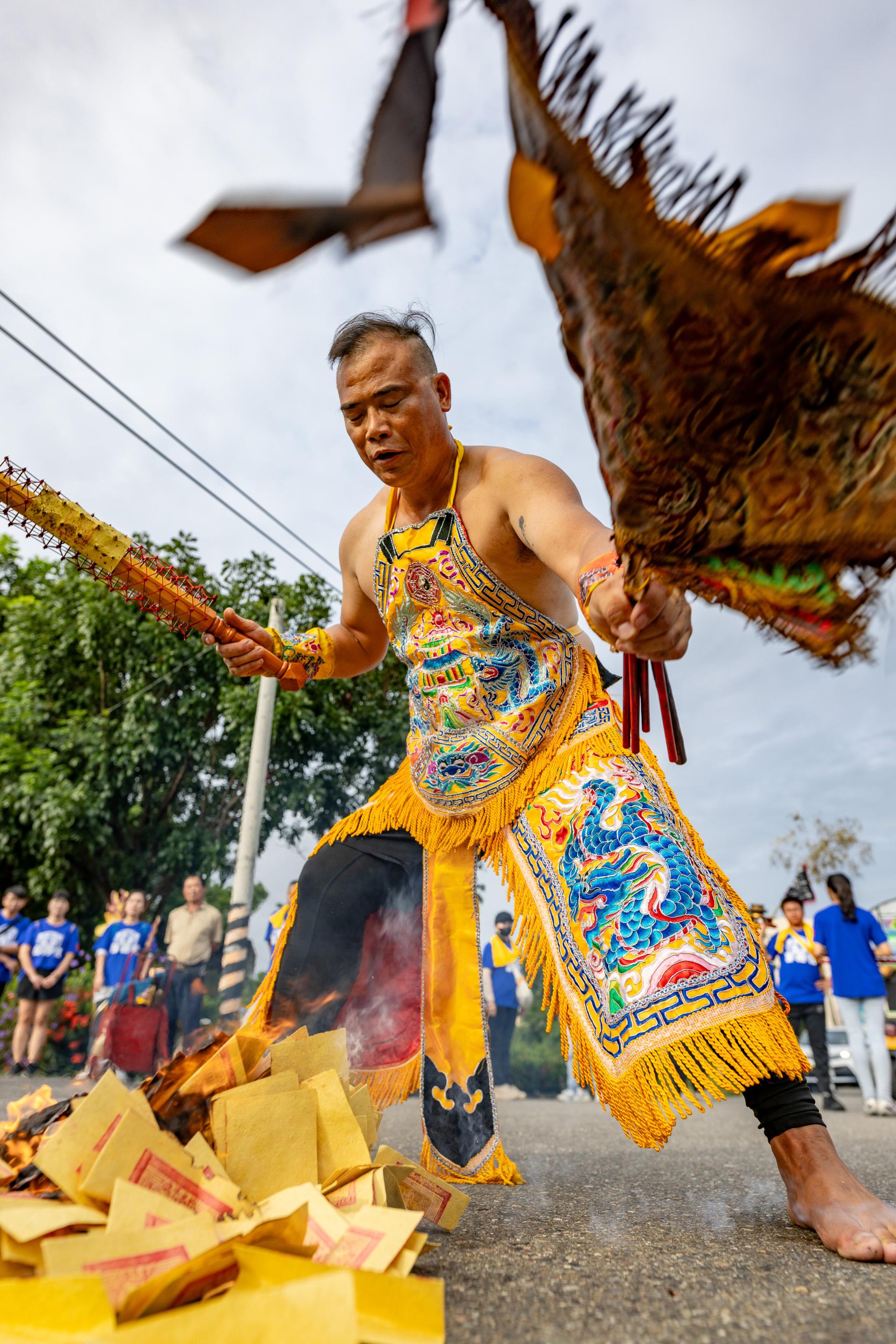 Global Photography Awards Winner - Guarding the Crossroads: A Ritual of Protection in Taiwanese