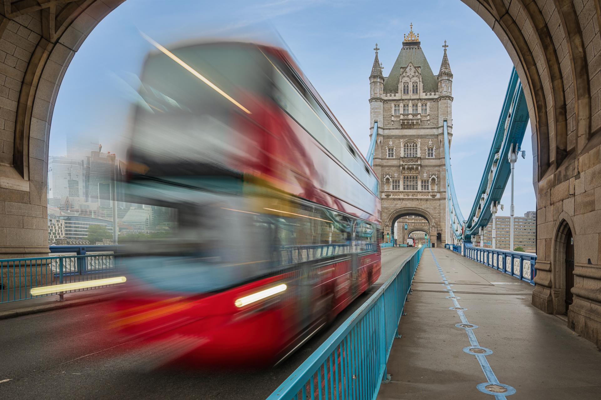 Global Photography Awards Winner - Tower Bridge and Moving London Bus