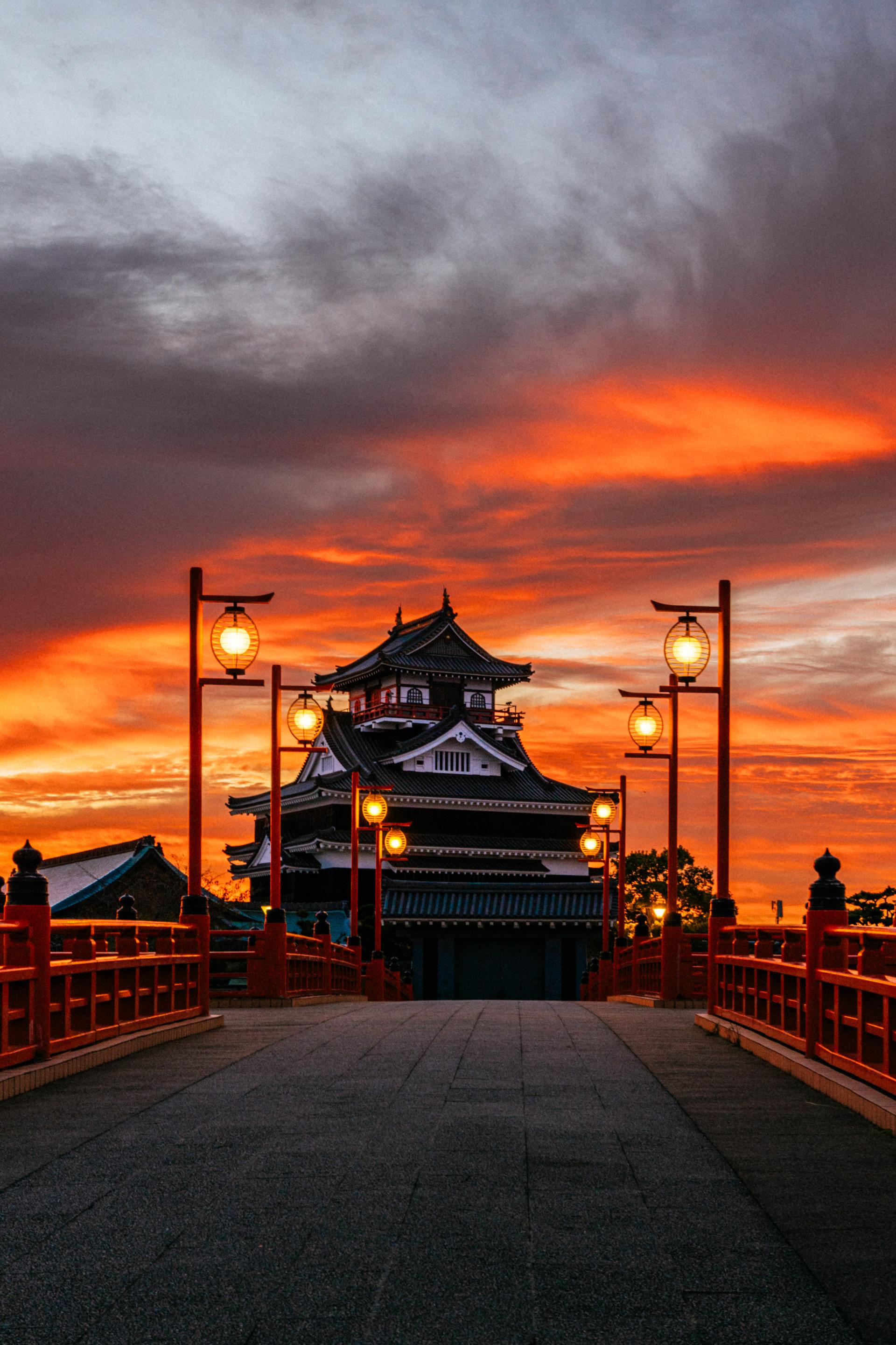 Global Photography Awards Winner - Crimson Twilight Over the Castle