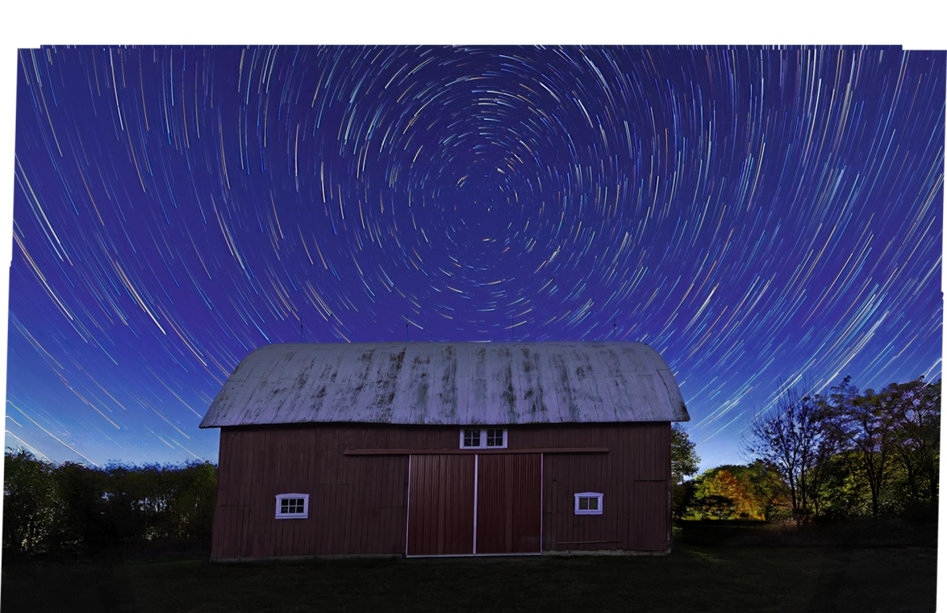 Global Photography Awards Winner - Stair Trails on Century-old Barn