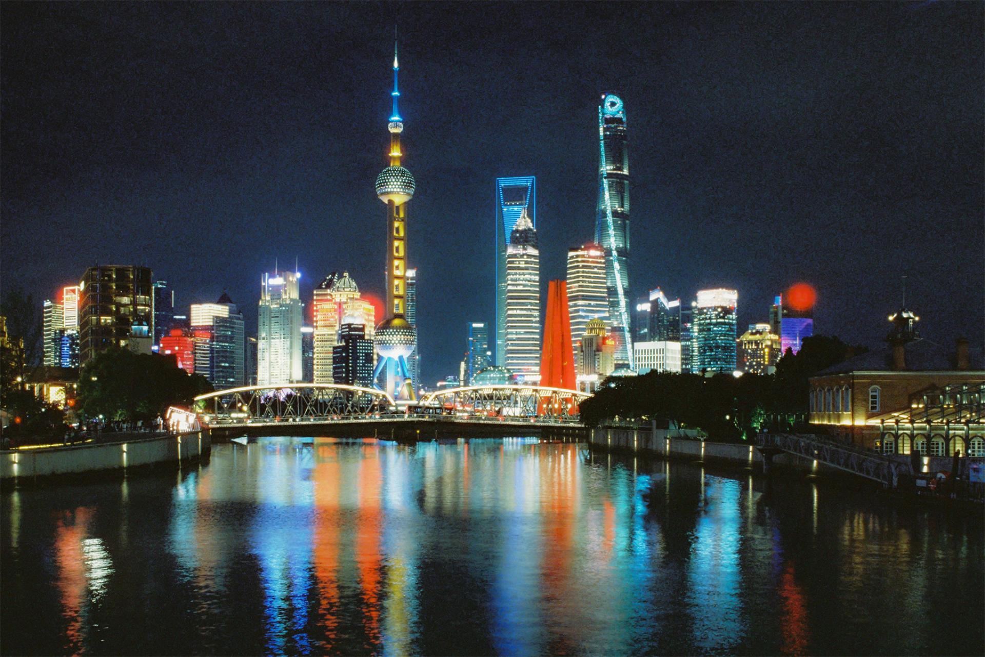 Global Photography Awards Winner - Shanghai Nocturne: Neon Drenched