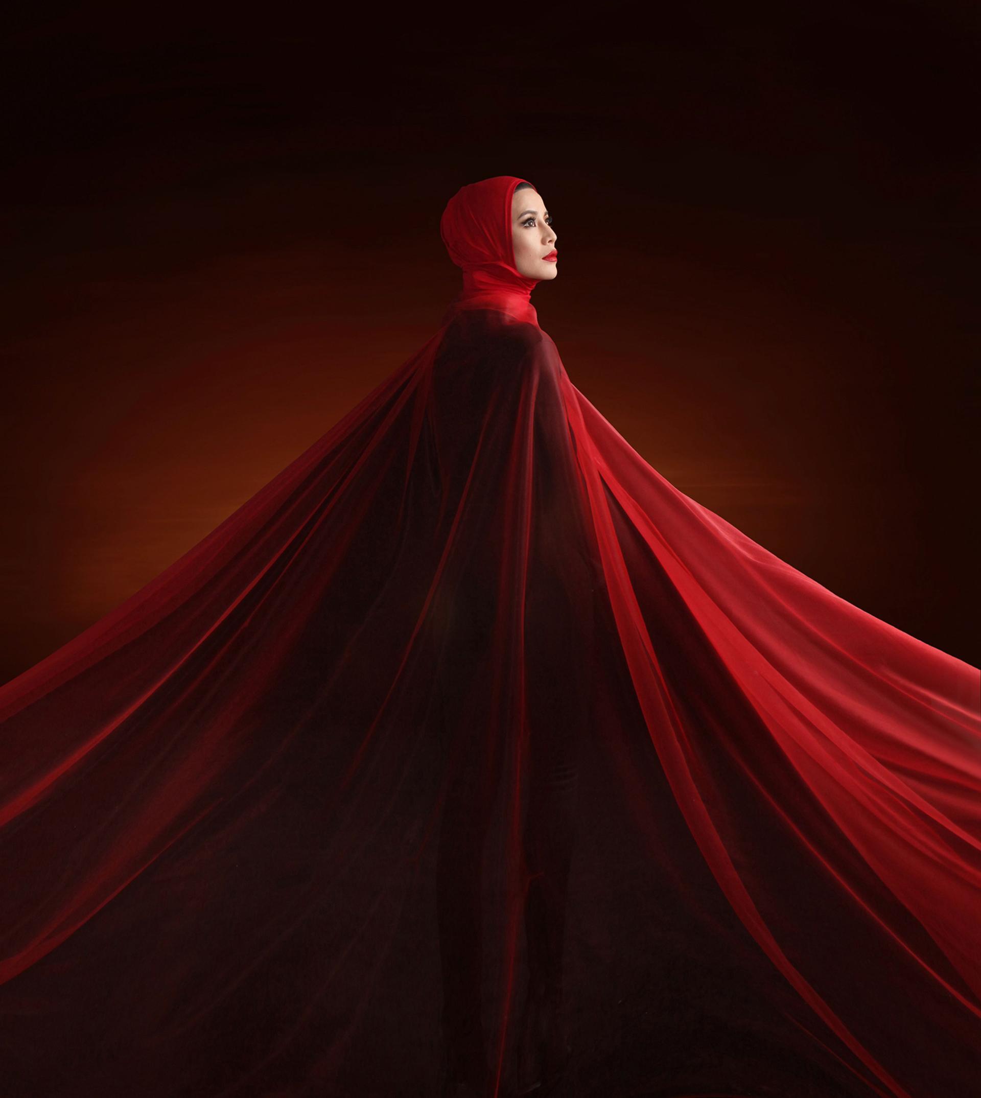 Global Photography Awards Winner - Red Veil Glows with Radiance