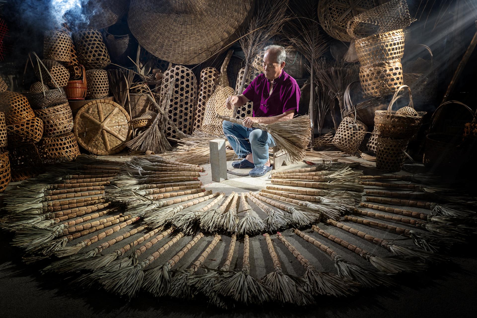 Global Photography Awards Winner - Master of Handmade Brooms 01